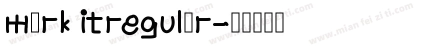 mark itregular字体转换